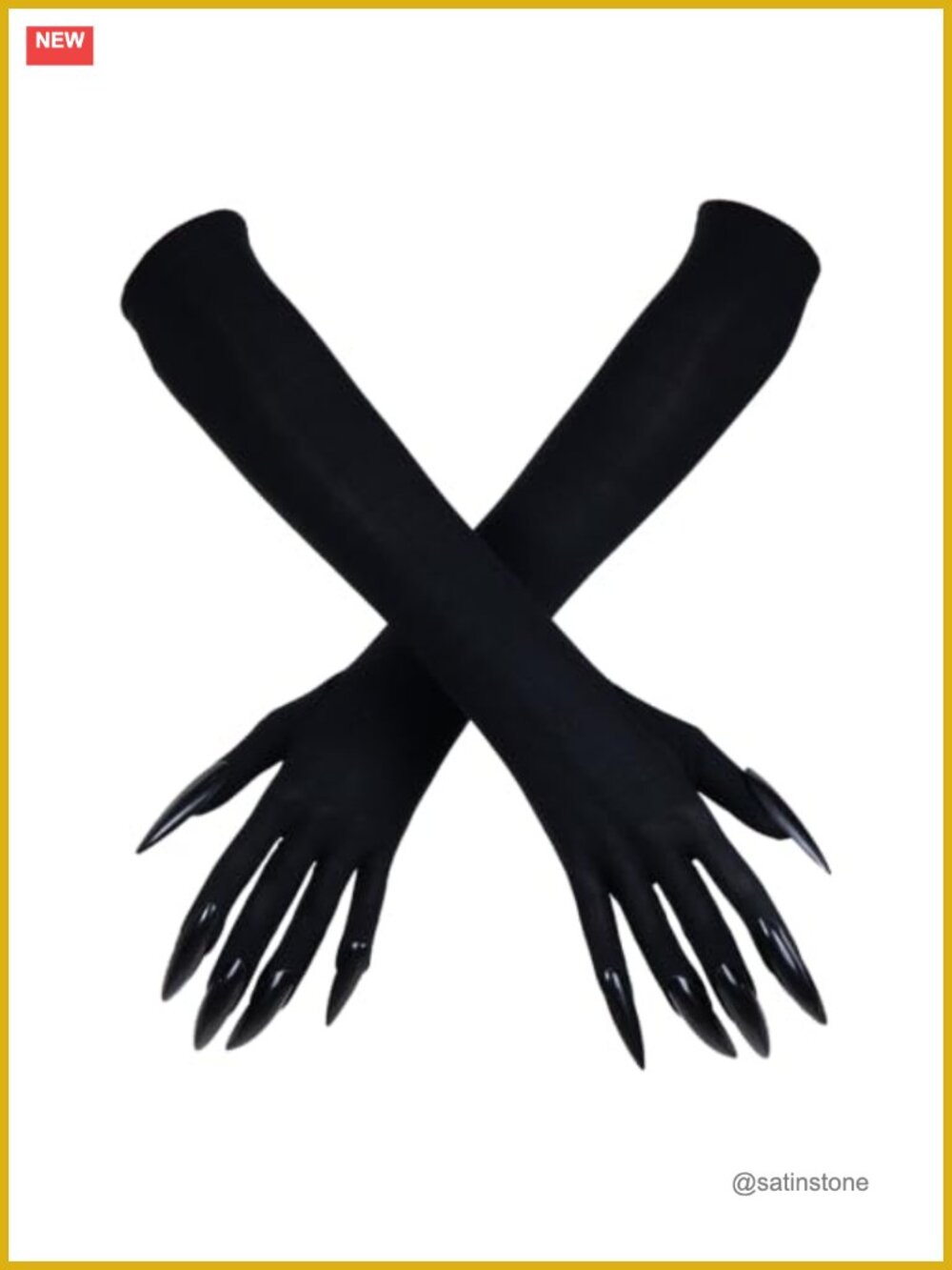 Women's Halloween Claw Gloves Long Polyester Costume Accessories